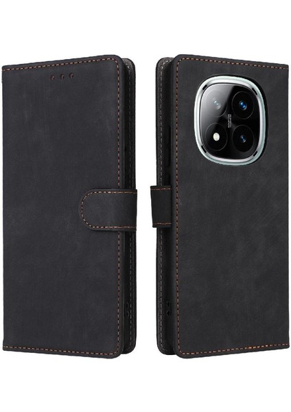 Xiaomi Redmi Not 14 Pro Için Kılıf 4g Pu Deri Flip Folio Cüzdan Manyetik (Yurt Dışından)