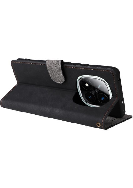Xiaomi Redmi Not 14 Pro Için Kılıf 4g Pu Deri Flip Folio Cüzdan Manyetik (Yurt Dışından)