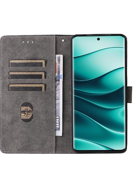 Xiaomi Redmi Not 14 Pro Için Kılıf 4g Pu Deri Flip Folio Cüzdan Manyetik (Yurt Dışından)