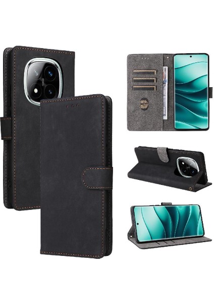 Xiaomi Redmi Not 14 Pro Için Kılıf 4g Pu Deri Flip Folio Cüzdan Manyetik (Yurt Dışından)