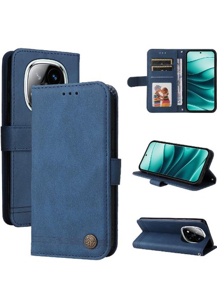Xiaomi Redmi Note 14 Pro 5g Darbeye Dayanıklı Uzun Kayış Kart Yuvası Için Flip Case (Yurt Dışından)