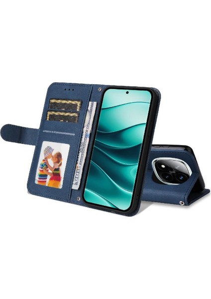 Xiaomi Redmi Note 14 Pro 5g Darbeye Dayanıklı Uzun Kayış Kart Yuvası Için Flip Case (Yurt Dışından)