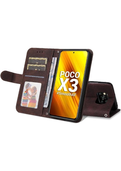 Xiaomi Poco X3/x3 Pro Cüzdan Kısa Kayış Darbeye Dayanıklı Kart Yuvası Için Kılıf (Yurt Dışından) indirimleri