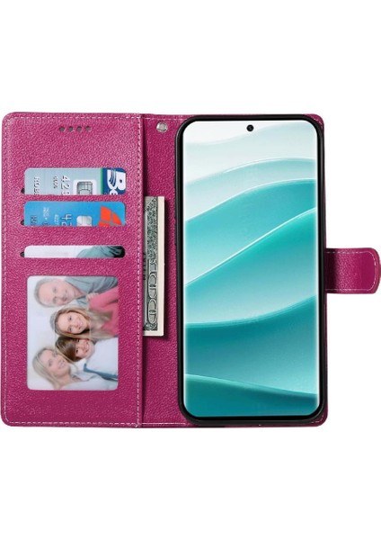 Günlük Xiaomi Redmi Note 14 Pro 5g Manyetik Kapatma Kartı Yuvası Için Kılıf (Yurt Dışından)