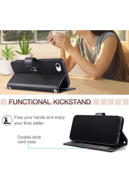 Xiaomi Poco M6 4g Pu Deri Koruyucu Kart Yuvaları Tutucu Için Flip Case (Yurt Dışından)