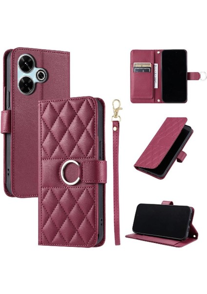 Xiaomi Poco M6 4g Pu Deri Koruyucu Kart Yuvaları Tutucu Için Flip Case (Yurt Dışından)