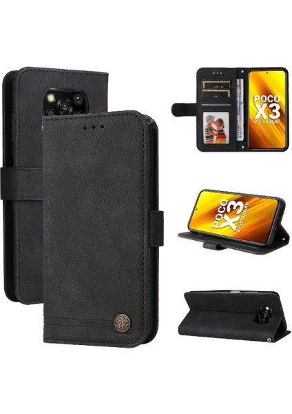 Xiaomi Poco X3/x3 Pro Cüzdan Kısa Kayış Darbeye Dayanıklı Kart Yuvası Için Kılıf (Yurt Dışından) indirimleri