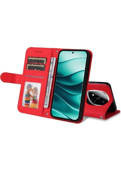 Xiaomi Redmi Note 14 Pro 5g Koruyucu Kapak Deri Kart Yuvası Için Kılıf (Yurt Dışından)