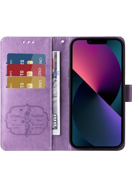 Xiaomi Redmi Note 14 Pro 5g Flip Deri Çiçek Kart Yuvaları Için Flip Case (Yurt Dışından)