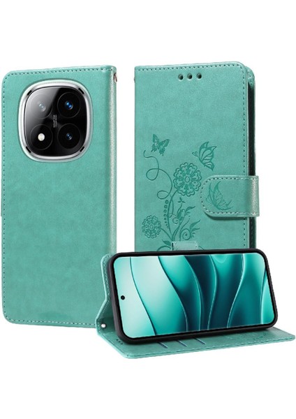 Xiaomi Redmi Note 14 Pro 5g Flip Deri Çiçek Kart Yuvaları Için Flip Case (Yurt Dışından) fırsatları