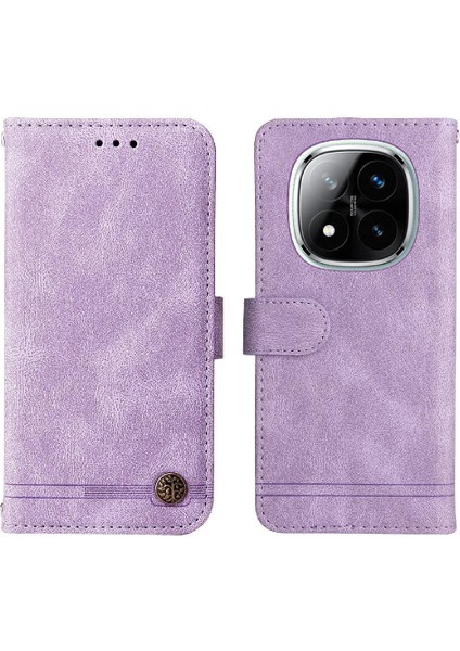 Xiaomi Redmi Note 14 Pro 5g Koruyucu Kapak Deri Kart Yuvası Için Kılıf (Yurt Dışından)