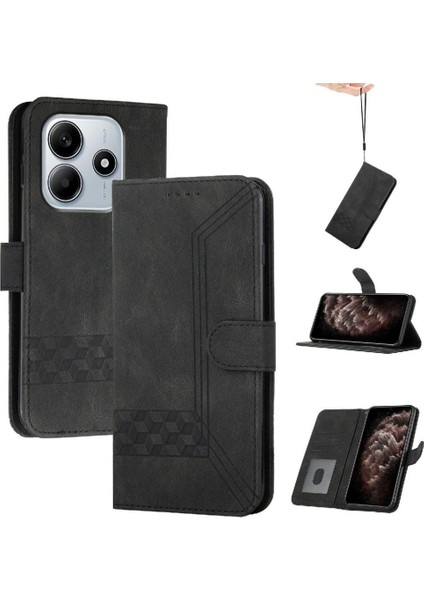 Kullanışlı Xiaomi Redmi Note 14 4g Pu Deri Kart Kapağı ile Uyumlu (Yurt Dışından)