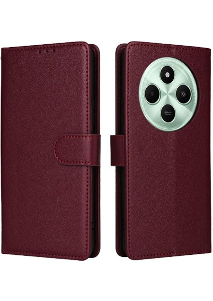 Xiaomi Poco C75 4g Pu Deri Cüzdan Kılıf Bilek Kayışı Kartı Için Flip Case (Yurt Dışından)