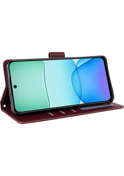 Xiaomi Poco C75 4g Pu Deri Cüzdan Kılıf Bilek Kayışı Kartı Için Flip Case (Yurt Dışından)