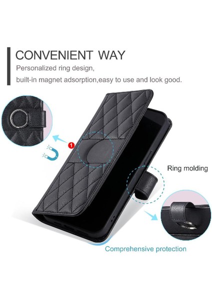 Xiaomi Redmi Note 14 4g Koruyucu Pu Deri Kart Yuvaları Için Flip Case (Yurt Dışından)