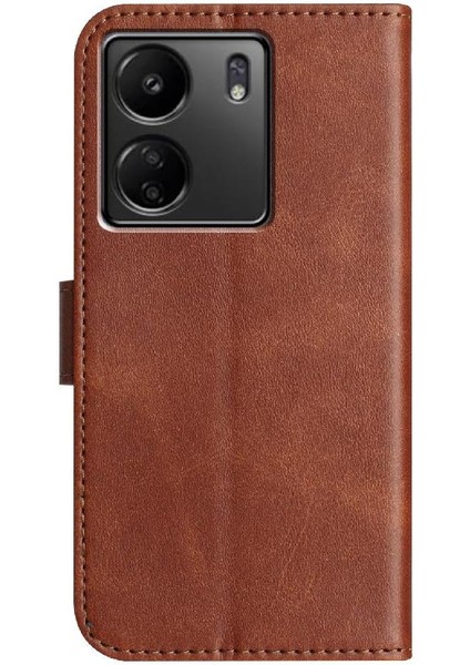 Xiaomi Poco C65 Darbeye Dayanıklı Kart Yuvaları Tutucu Bilek Kayışı Pu Için Flip Case (Yurt Dışından) fırsatları