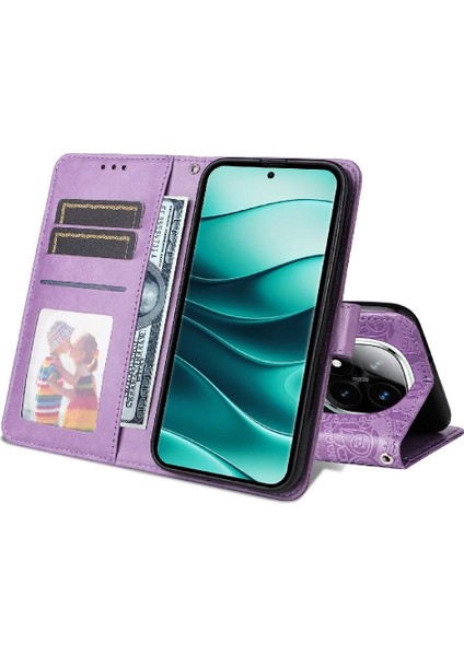 Xiaomi Redmi Note 14 Pro 5g Kart Yuvaları Deri Koruyucu Kapak Için Kılıf (Yurt Dışından)