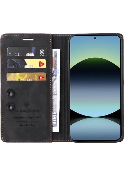 Xiaomi Redmi Note 14 Pro 5g Cüzdan Darbeye Deri Çanta Için Flip Case (Yurt Dışından)