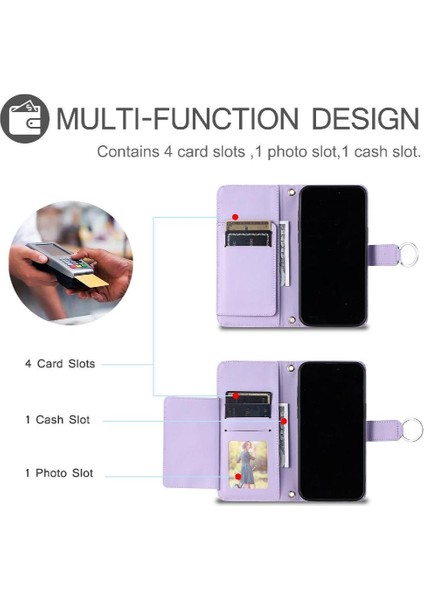 Xiaomi Redmi Note 14 4g Koruyucu Pu Deri Kart Yuvaları Için Flip Case (Yurt Dışından)