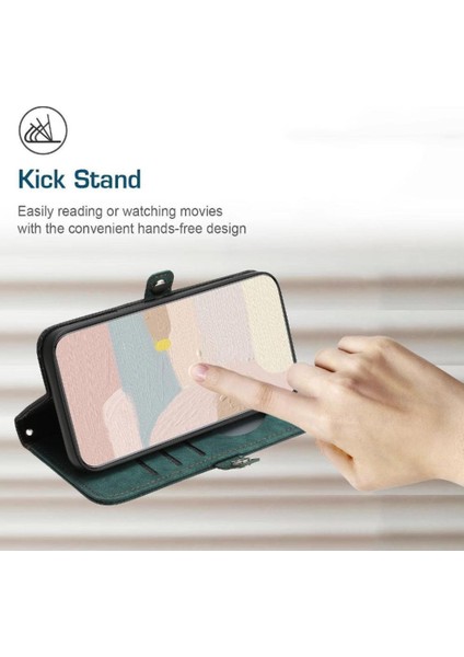 Kart Yuvası Standı Flip Folio Kitap Pu ile Xiaomi Poco X6 Neo 5g Için Kılıf (Yurt Dışından) modelleri
