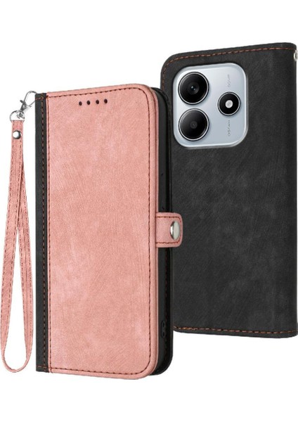Kart Yuvası Standı Kickstand Koruyucu ile Xiaomi Redmi Note 14 4g Için Kılıf (Yurt Dışından)