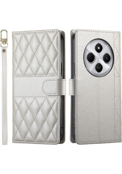 Xiaomi Poco C75 4g Çift Sapanlar Deri Kılıf Darbeye Için Flip Case (Yurt Dışından)