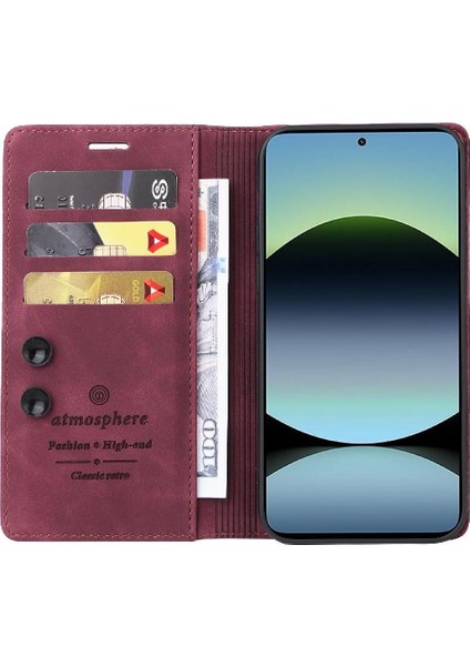 Xiaomi Redmi Note 14 Pro 5g Cüzdan Darbeye Deri Çanta Için Flip Case (Yurt Dışından)