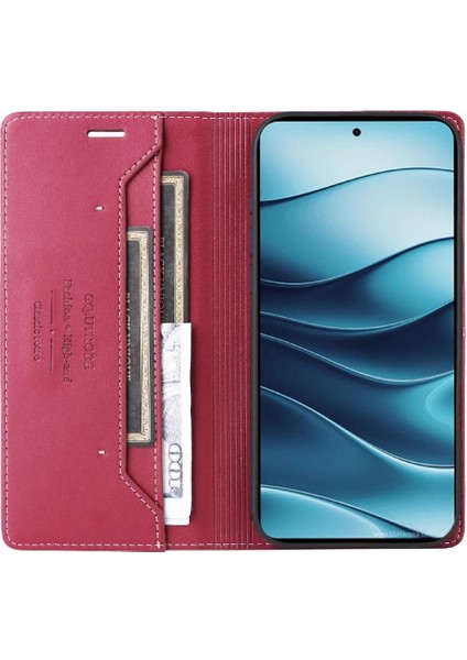 Xiaomi Redmi Note 14 4g Rfıd Engelleme Cüzdan Darbeye Dayanıklı Için Flip Case (Yurt Dışından)
