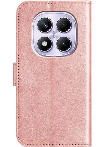 Xiaomi Redmi Not Için Flip Case 14 Pro 4g Bilek Kayışı Kart Yuvaları Tutucu Pu (Yurt Dışından)