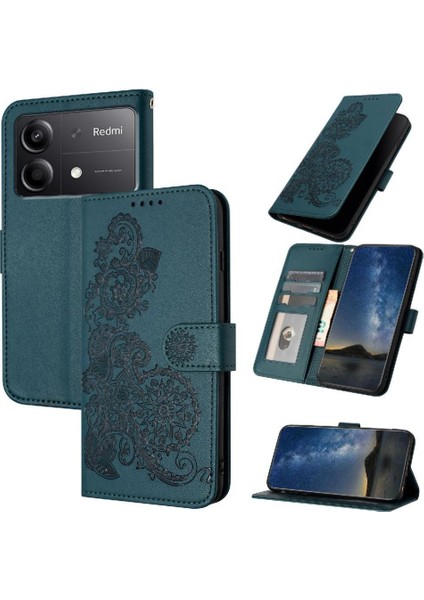 Kart Yuvası Standı Flip Folio Kitap ile Xiaomi Poco X6 Neo 5g Için Flip Case (Yurt Dışından)