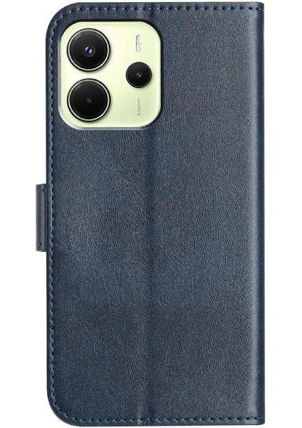 Xiaomi Redmi Note 14 4g Darbeye Dayanıklı Bilek Kayışı Kart Yuvaları Pu Için Flip Case (Yurt Dışından)