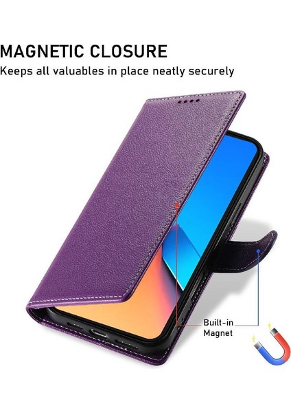 Xiaomi Redmi Note 14 4g Manyetik Kapatma Kart Yuvaları Darbeye Dayanıklı Durumda (Yurt Dışından)