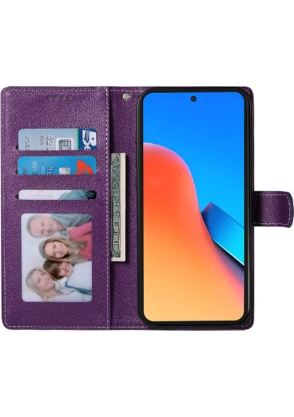 Xiaomi Redmi Note 14 4g Manyetik Kapatma Kart Yuvaları Darbeye Dayanıklı Durumda (Yurt Dışından)
