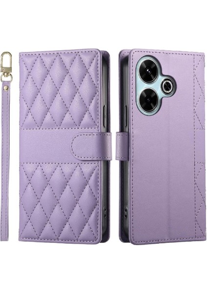 Xiaomi Poco M6 4g Cüzdan Zarif Deri Çanta Çift Sapanlar Için Flip Case (Yurt Dışından)