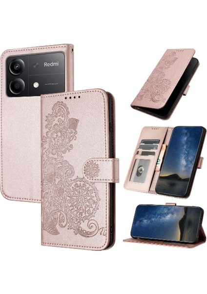 Kart Yuvası Standı Flip Folio Kitap ile Xiaomi Poco X6 Neo 5g Için Flip Case (Yurt Dışından)