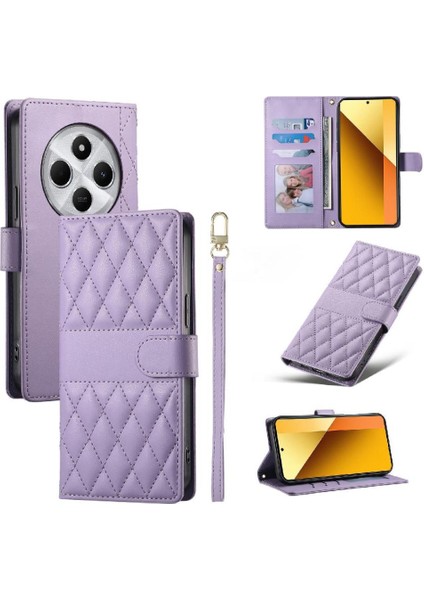 Xiaomi Poco C75 4g Çift Sapanlar Deri Kılıf Darbeye Için Flip Case (Yurt Dışından)