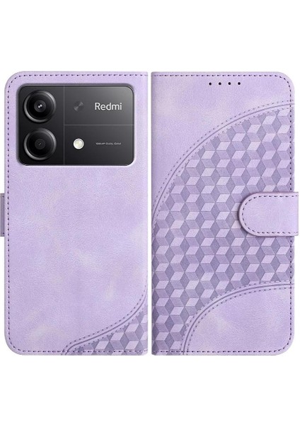 Xiaomi Poco X6 Neo 5g Geometrik Desen Manyetik Kart Tutucu Için Flip Case (Yurt Dışından)