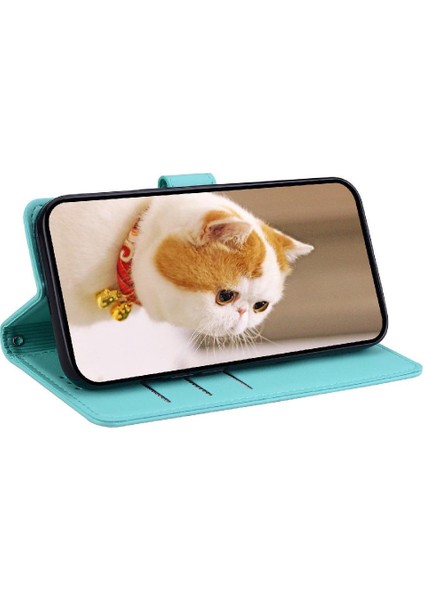 Xiaomi Redmi Note 14 4g Kedi Rfıd Deri Cüzdan Kart Yuvası Için Flip Case (Yurt Dışından)