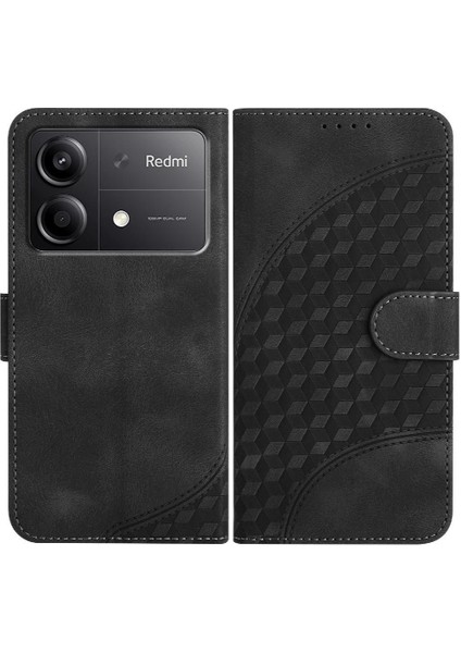 Xiaomi Poco X6 Neo 5g Geometrik Desen Manyetik Kart Tutucu Için Flip Case (Yurt Dışından)