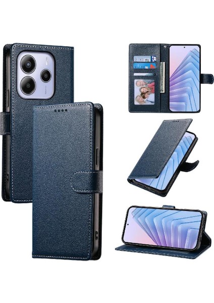 Xiaomi Redmi Note 14 4g Manyetik Kapatma Kart Yuvaları Darbeye Dayanıklı Durumda (Yurt Dışından)