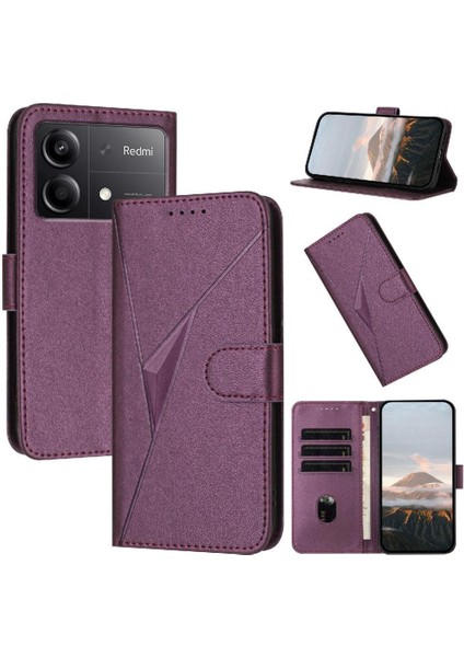 Kickstand Fonksiyonu Flip Mobil Pu ile Xiaomi Poco X6 Neo 5g Için Flip Case (Yurt Dışından)