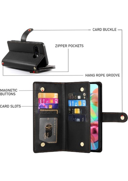 Xiaomi Redmi Not 14 Pro Için Flip Case 4g Iş Standı Cüzdan Crossbody (Yurt Dışından)