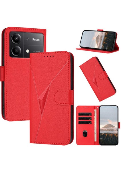 Kickstand Fonksiyonu Flip Mobil Pu ile Xiaomi Poco X6 Neo 5g Için Flip Case (Yurt Dışından)