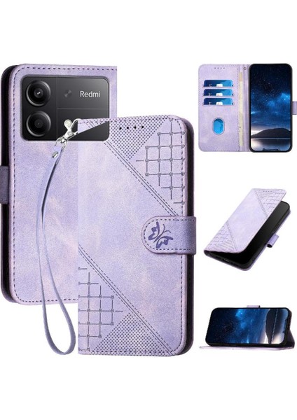 Xiaomi Poco X6 Neo 5g ve Kredi Kartı Yuvası Yüksek Kaliteli Durumda Flip Case (Yurt Dışından)