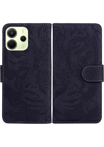 Xiaomi Redmi Note 14 4g Kabartmalı Sevimli Kaplan Deri Cüzdan Için Flip Case (Yurt Dışından)