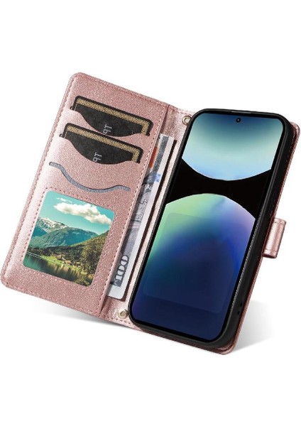 Xiaomi Redmi Not Için Flip Case 14 Pro 4g Kafes Flip Folio Telefon Kılıfı (Yurt Dışından)