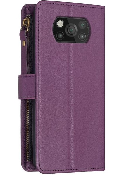 Xiaomi Poco X3 Pro Iş Ekleme Cüzdan Çok Renkli Yuvası Için Kılıf (Yurt Dışından) modelleri