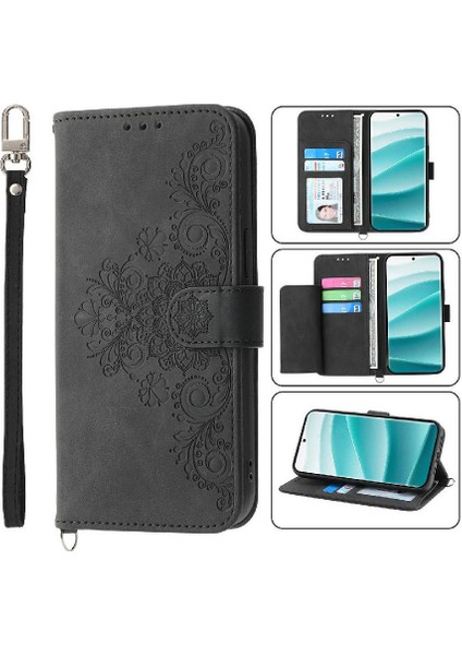 Xiaomi Redmi Not Için Flip Case 14 Pro 4g Kabartmalı Bileklik Çoklu Kart (Yurt Dışından)