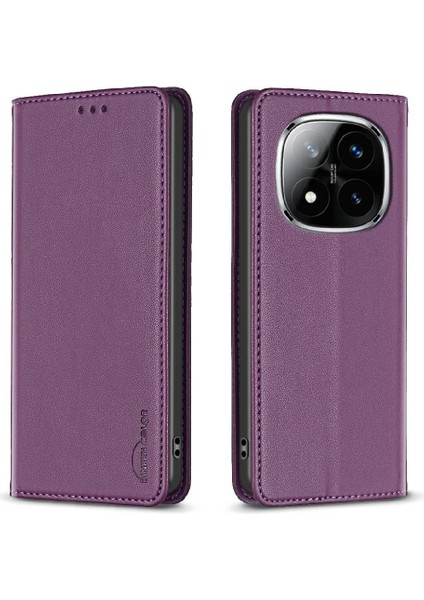 Xiaomi Poco X7 5g Için Flip Case Manyetik Cüzdan Iş Çoklu Kart Yuvası (Yurt Dışından)