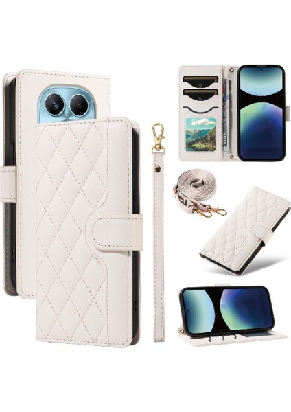 Xiaomi Redmi Not Için Flip Case 14 Pro 4g Kafes Flip Folio Telefon Kılıfı (Yurt Dışından)
